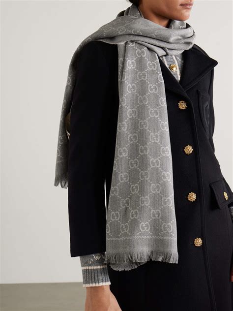 light grey gucci scarf|gucci and net sten scarf.